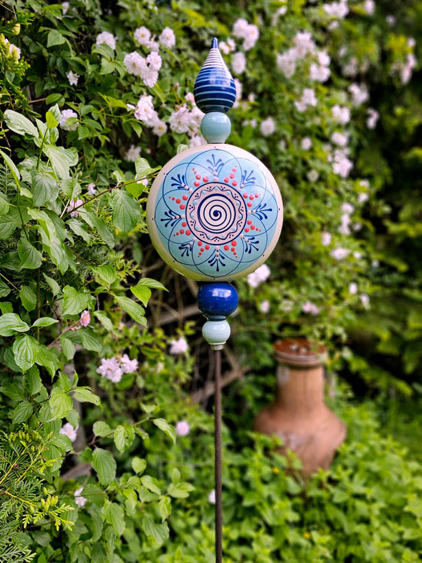 Gartenstele blau – Bild 2