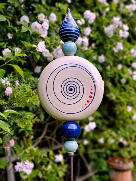 Gartenstele blau – Bild 3