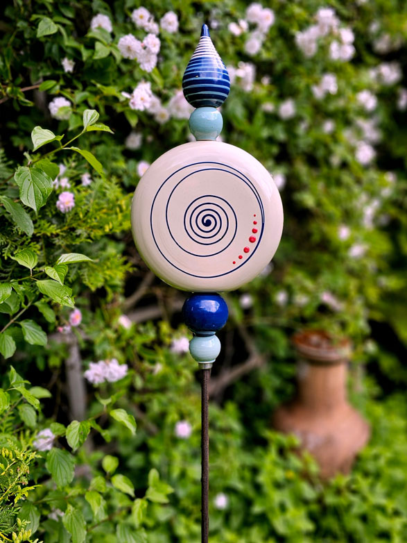 Gartenstele blau – Bild 4