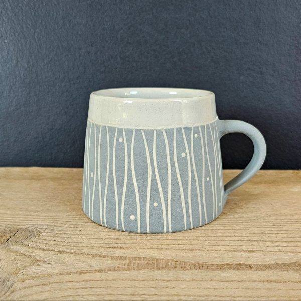 Tasse - Sgraffito Eisgrau